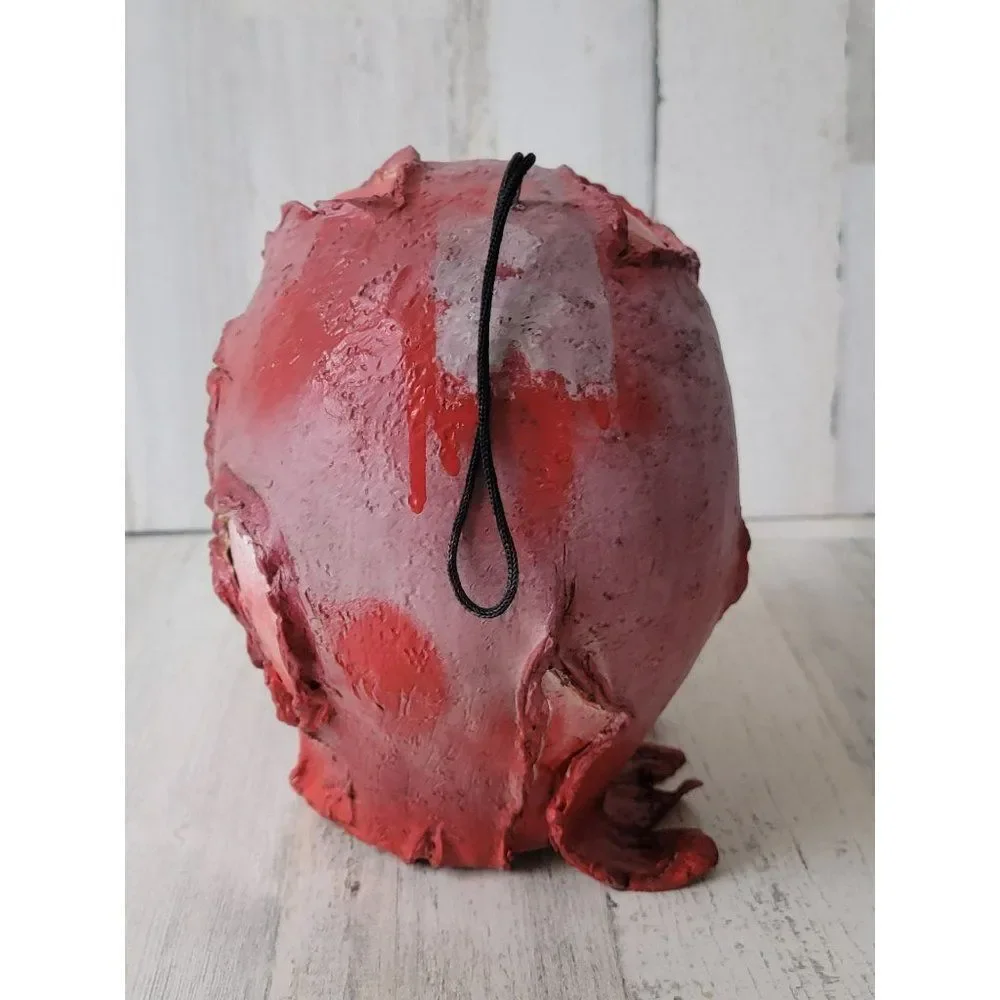 Halloween‎ Bloody Zombie skull face head life-size scary prop decor
